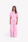 Minimal Oversized Two-Piece Set — Pink