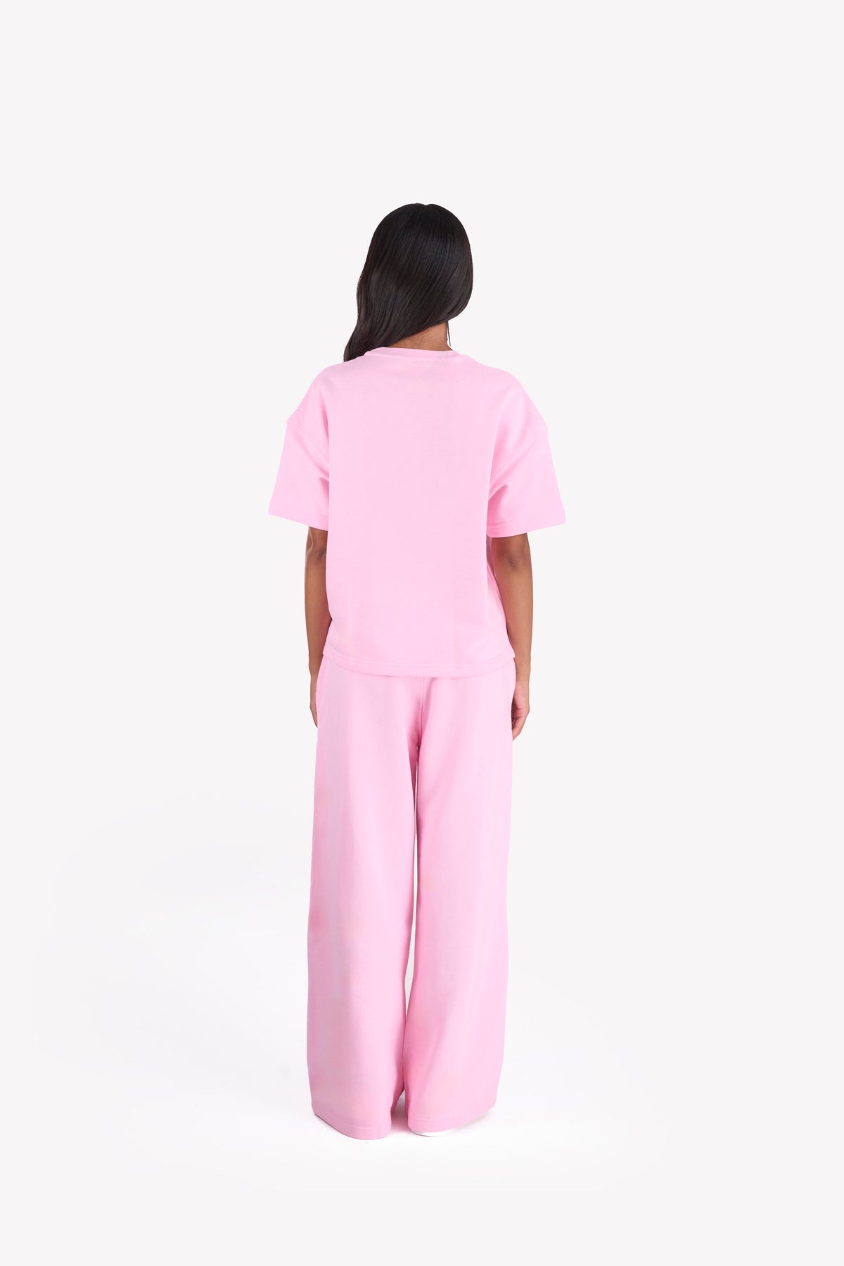 Minimal Oversized Two-Piece Set — Pink