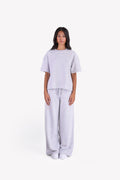 Minimal Oversized Two-Piece Set — Silver