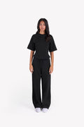 Essential Slim-Fit Relaxed-Sleeves Set — Black